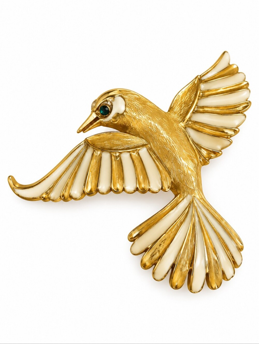 VTG SPHYNX English Flying Bird Phoenix Fantasy Castlecore Enamel Brooch